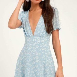 Lulu’s Mini Dress Garden Explorer Blue Floral